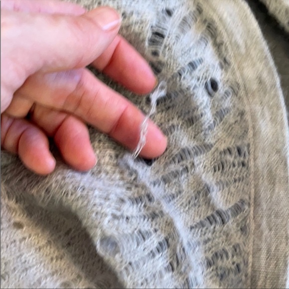 Helmut Lang Loose Knit Grey Tunic Small - Picture 7 of 7